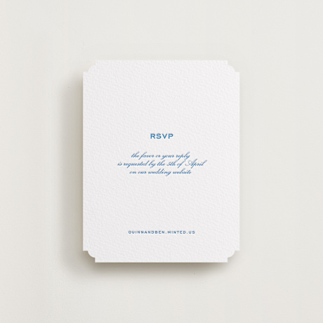 Letterpress RSVP Online Enclosure Cards