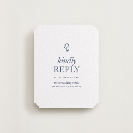 Letterpress RSVP Online Enclosure Cards