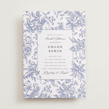 Letterpress Bridal Shower Invitations