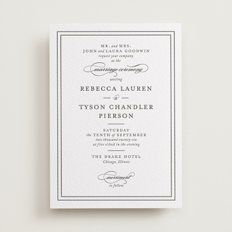 Letterpress Wedding Invitations