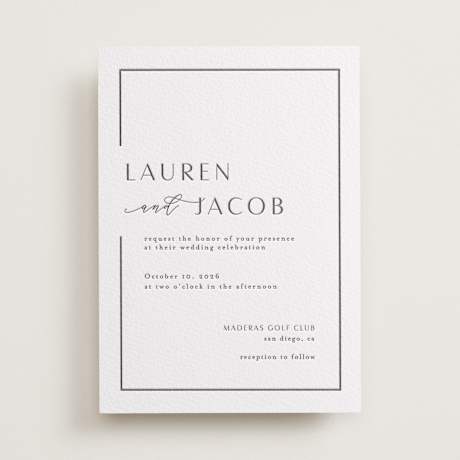 Letterpress Wedding Invitations