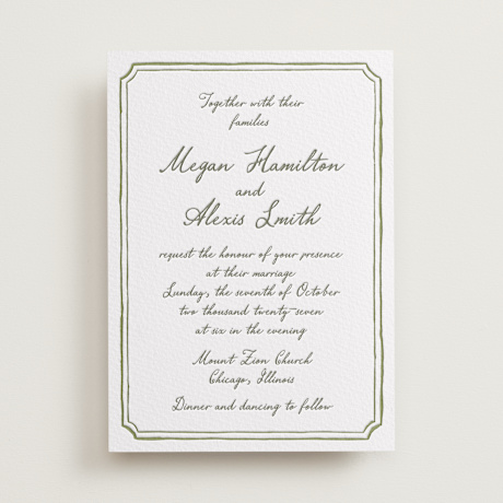 Letterpress Wedding Invitations