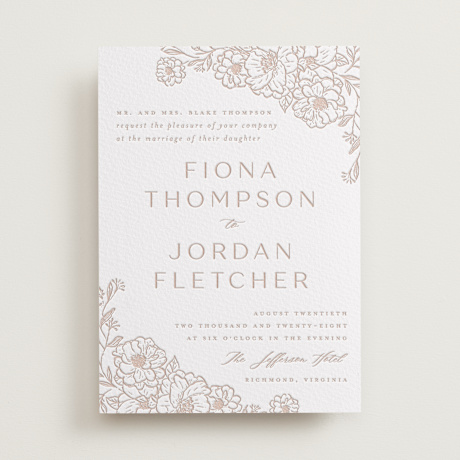Letterpress Wedding Invitations