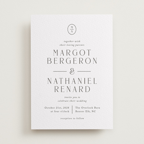 Letterpress Wedding Invitations