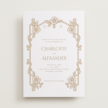 Letterpress Wedding Invitations