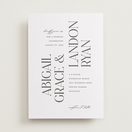 Letterpress Wedding Invitations