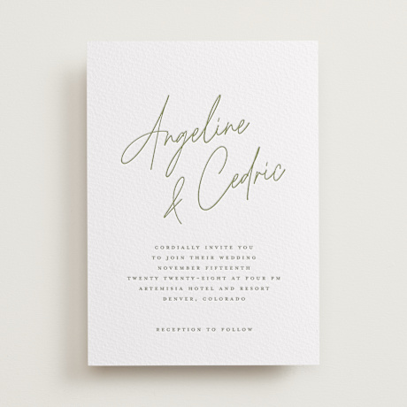 Letterpress Wedding Invitations