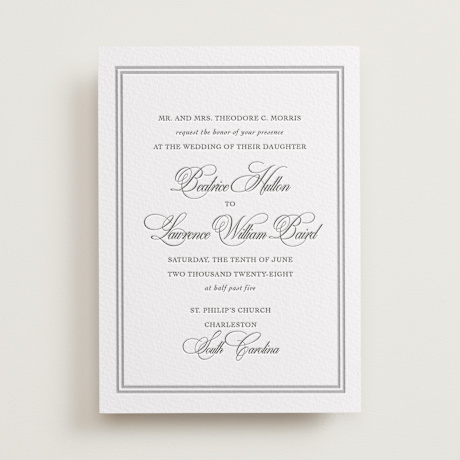 Letterpress Wedding Invitations