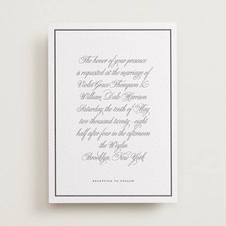 Letterpress Wedding Invitations