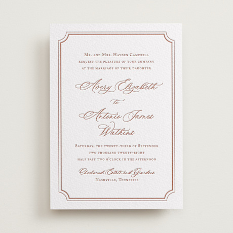 Letterpress Wedding Invitations
