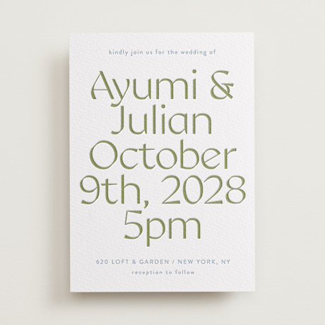 Letterpress Wedding Invitations