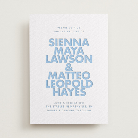 Letterpress Wedding Invitations