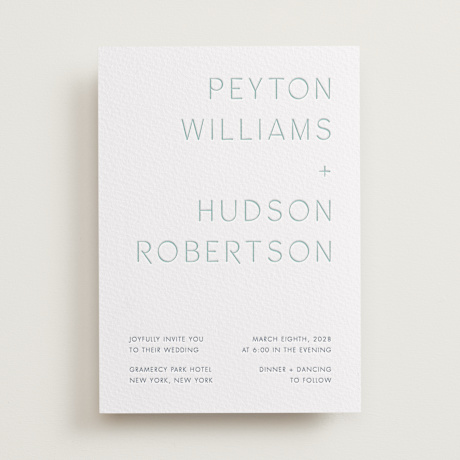 Letterpress Wedding Invitations