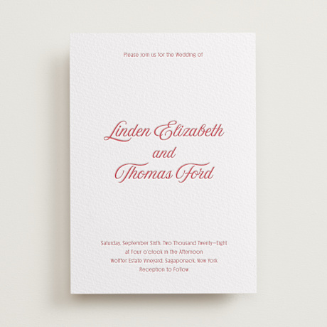 Letterpress Wedding Invitations