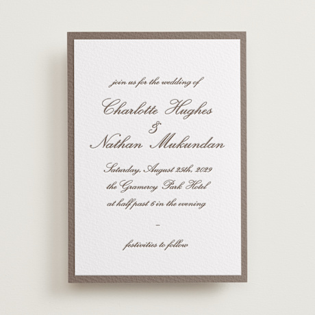 Letterpress Wedding Invitations