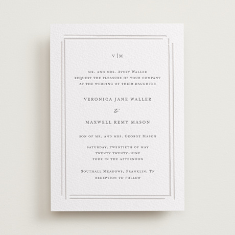 Letterpress Wedding Invitations