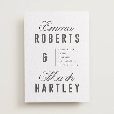 Letterpress Wedding Invitations