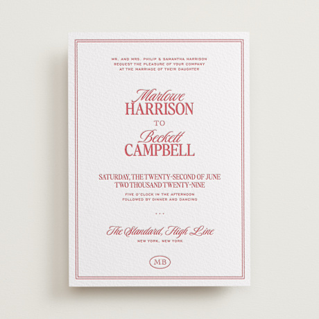 Letterpress Wedding Invitations