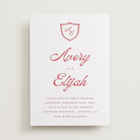 Letterpress Wedding Invitations