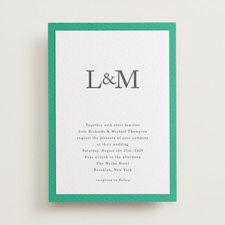 Letterpress Wedding Invitations