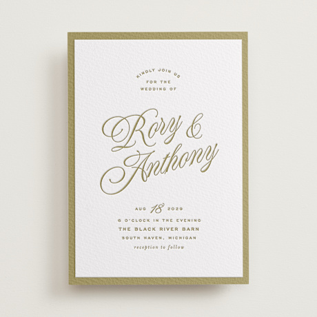 Letterpress Wedding Invitations
