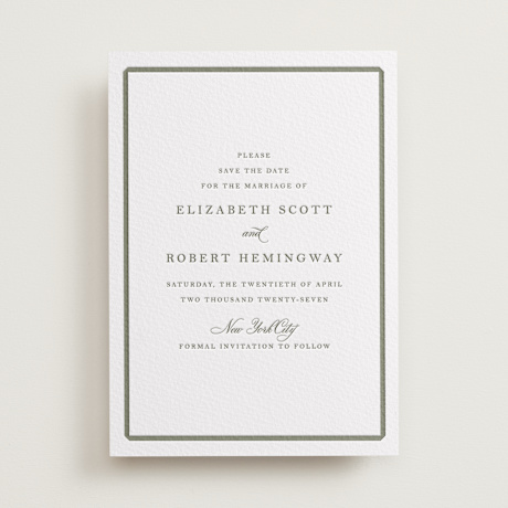 Letterpress Save the Date Cards