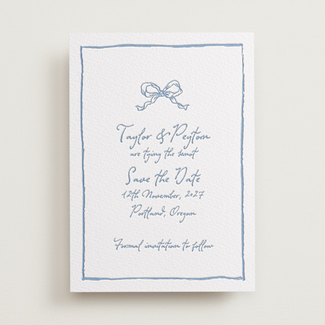 Letterpress Save the Date Cards