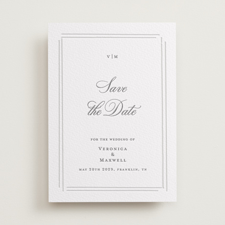 Letterpress Save the Date Cards