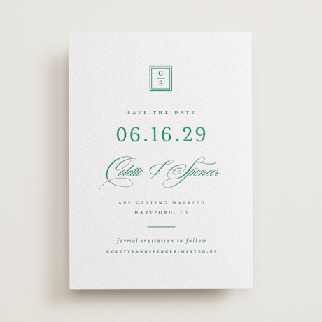 Letterpress Save the Date Cards