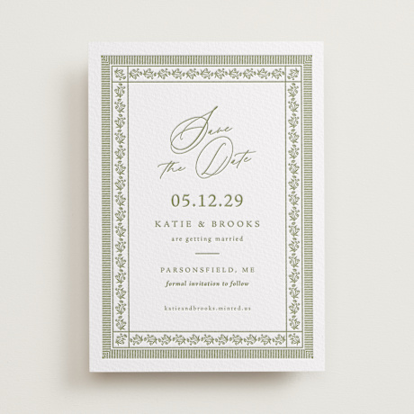 Letterpress Save the Date Cards