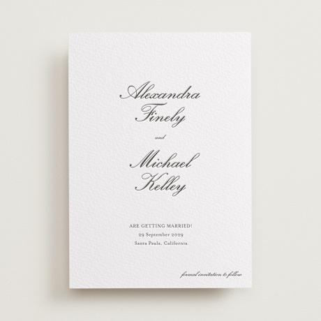 Letterpress Save the Date Cards