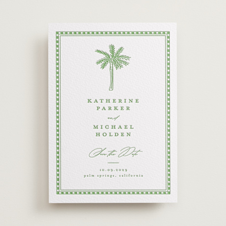 Letterpress Save the Date Cards