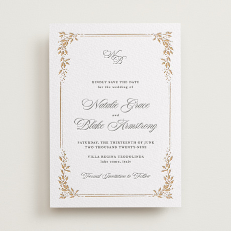 Letterpress Save the Date Cards