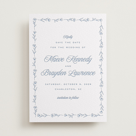 Letterpress Save the Date Cards