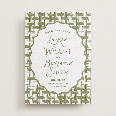 Letterpress Save the Date Cards