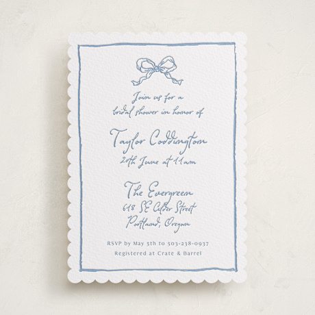 Letterpress Bridal Shower Invitations