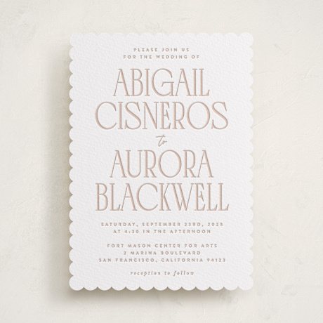 Letterpress Wedding Invitations