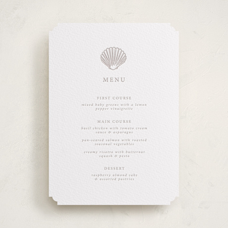 Letterpress Menu