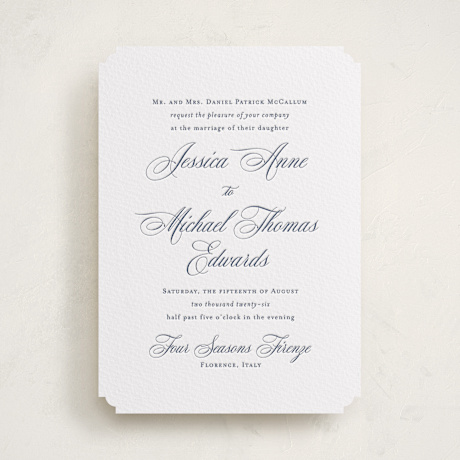 Letterpress Wedding Invitations