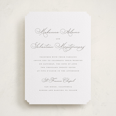 Letterpress Wedding Invitations