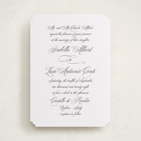 Letterpress Wedding Invitations