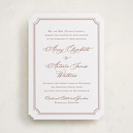 Letterpress Wedding Invitations
