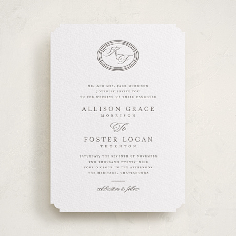 Letterpress Wedding Invitations