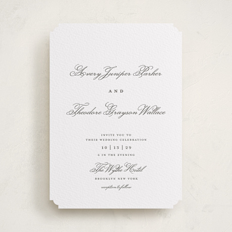 Letterpress Wedding Invitations