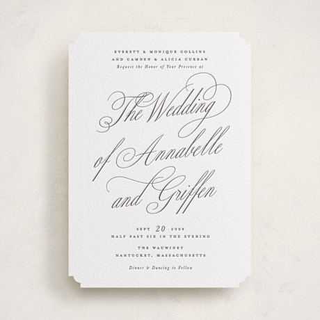 Letterpress Wedding Invitations