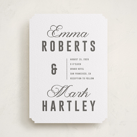 Letterpress Wedding Invitations