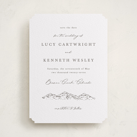 Letterpress Save the Date Cards