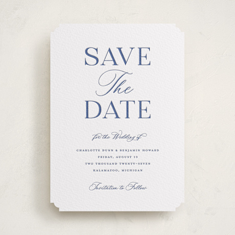 Letterpress Save the Date Cards