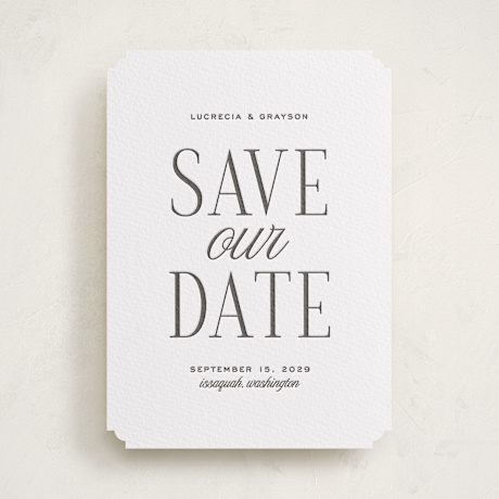 Letterpress Save the Date Cards