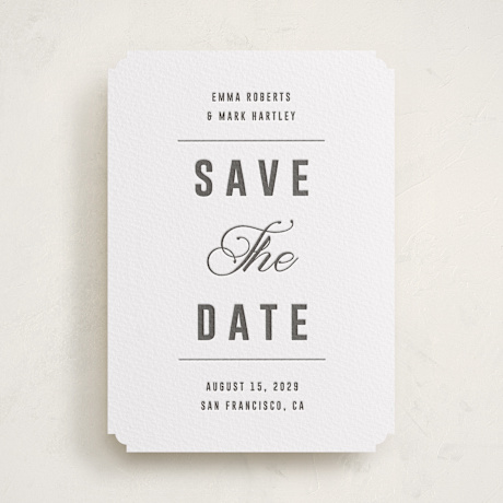 Letterpress Save the Date Cards
